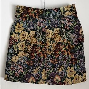 Sandro Multicolor Floral Skirt